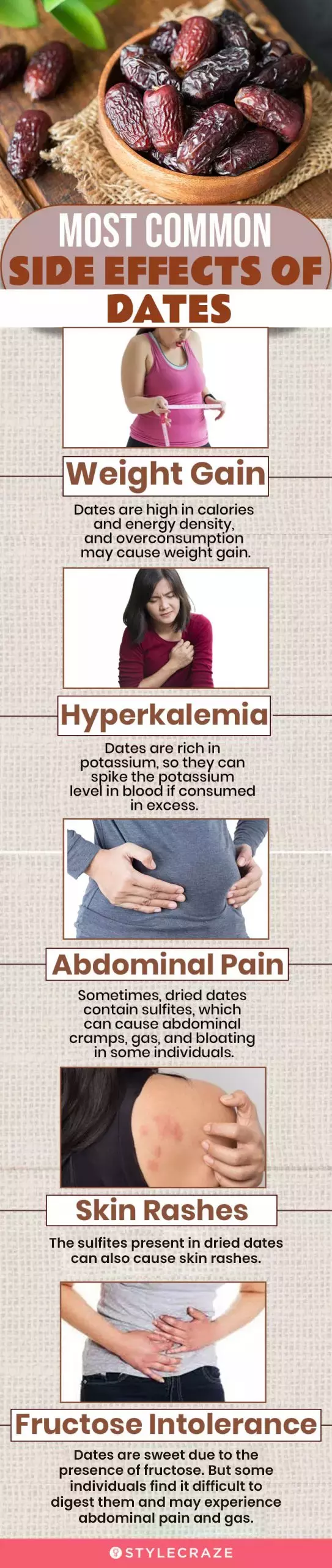 most common side effects of dates (infographic)