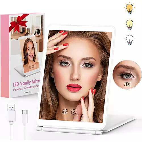 TOKSO Travel Lighted Makeup Mirror
