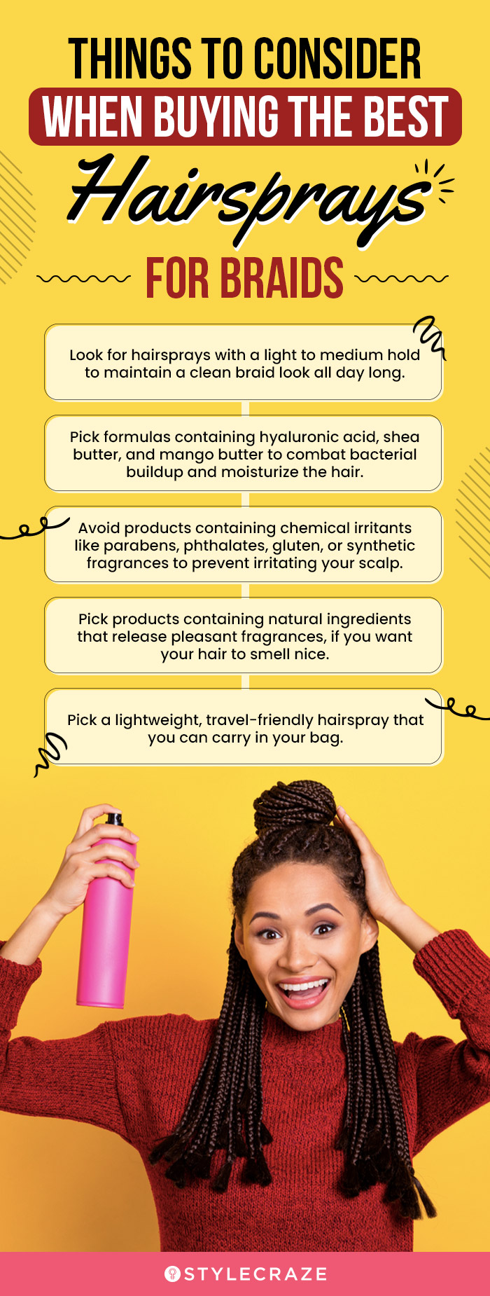 Things To Consider When Buying The Best Hairsprays For Braids (infographic)