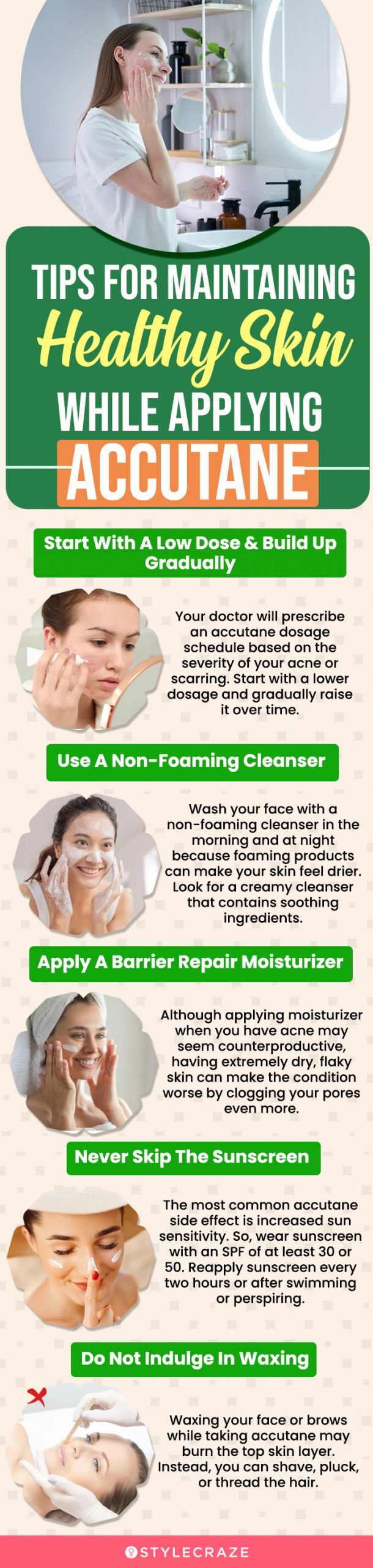 Tips For Maintaining Healthy Skin While Applying Accutane (infographic)