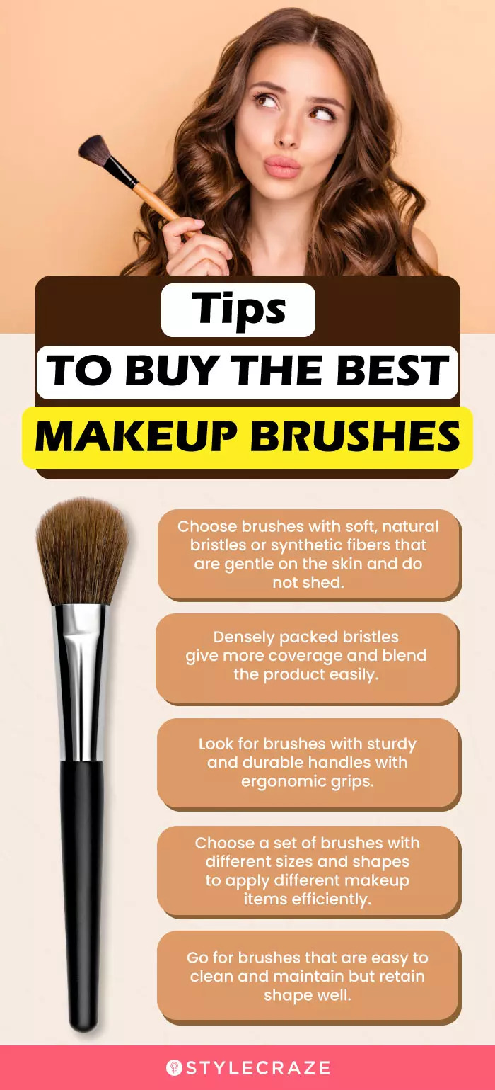 Tips To Buy The Best Makeup Brushes (infographic)