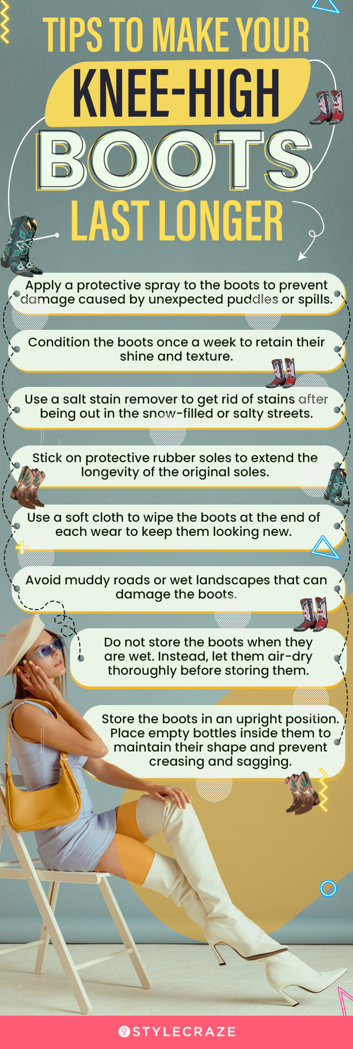Tips To Make Your Knee-High Boots Last Longer (infographic)