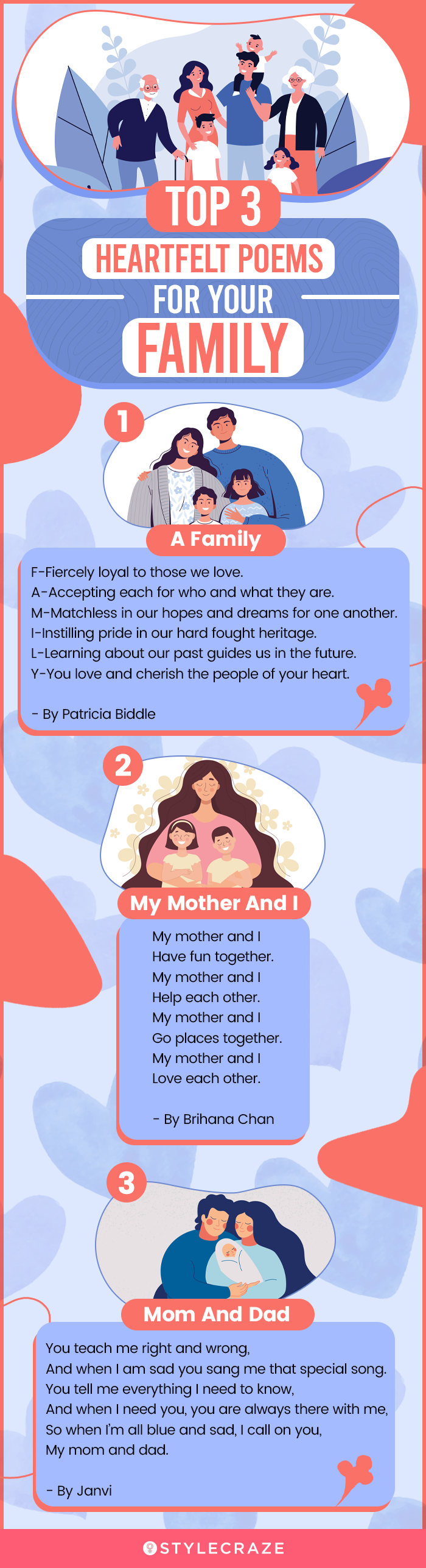 top 3 pick for heartfelt poems for your family (infographic)