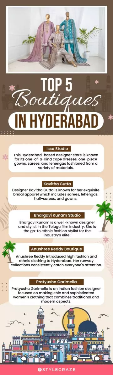 top 5 boutiques in hyderabad (infographic)