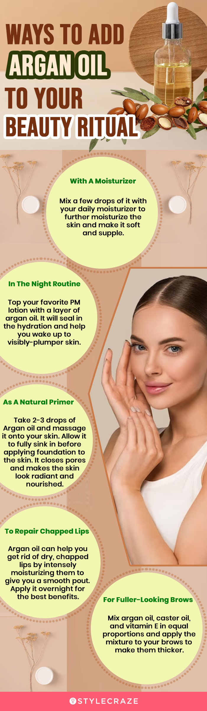 Ways To Add Argan Oil In Your Beauty Ritual (infographic)