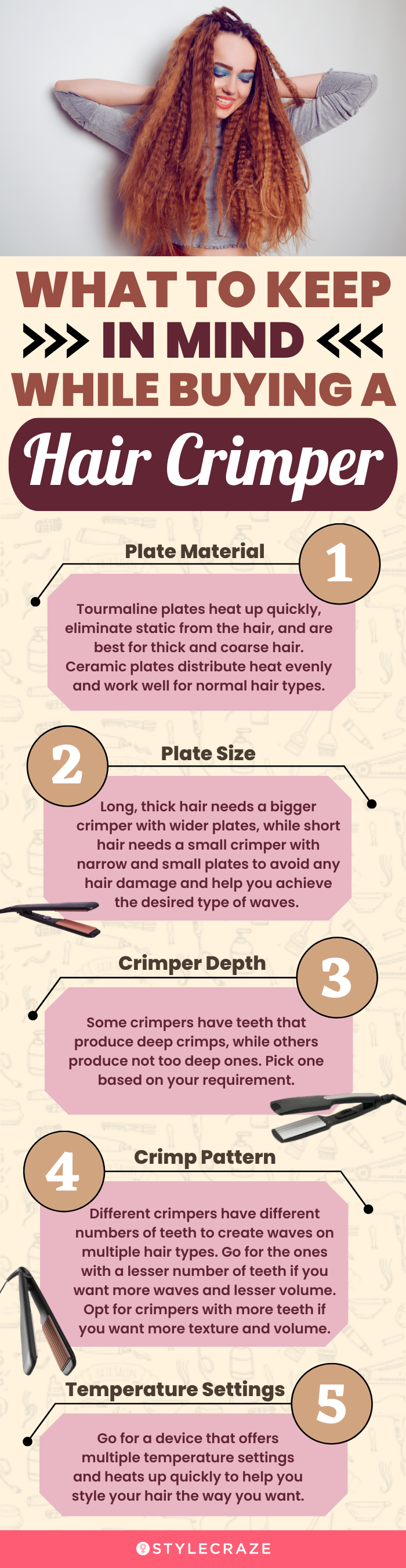 What To Keep In Mind While Buying A Hair Crimper (infographic)