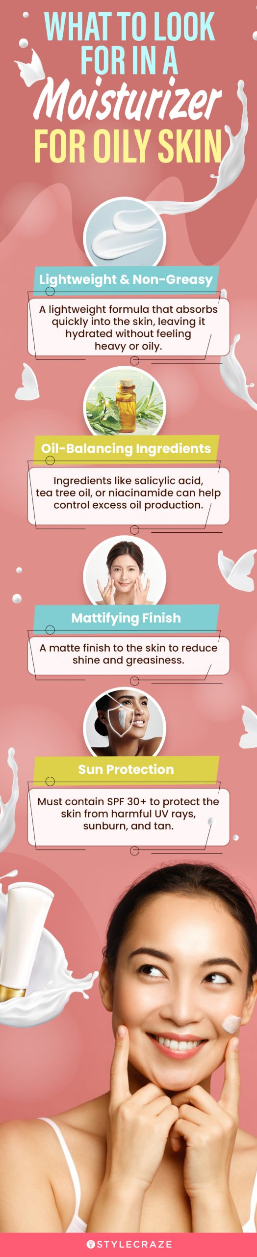 What To Look For In A Moisturizer For Oily Skin (infographic)
