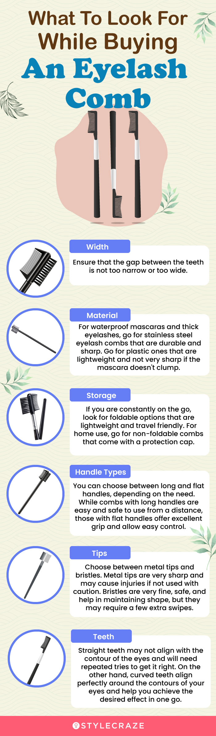 What To Look For While Buying An Eyelash Comb (infographic)