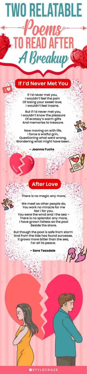 two relatable poems to read after a breakup (infographic)