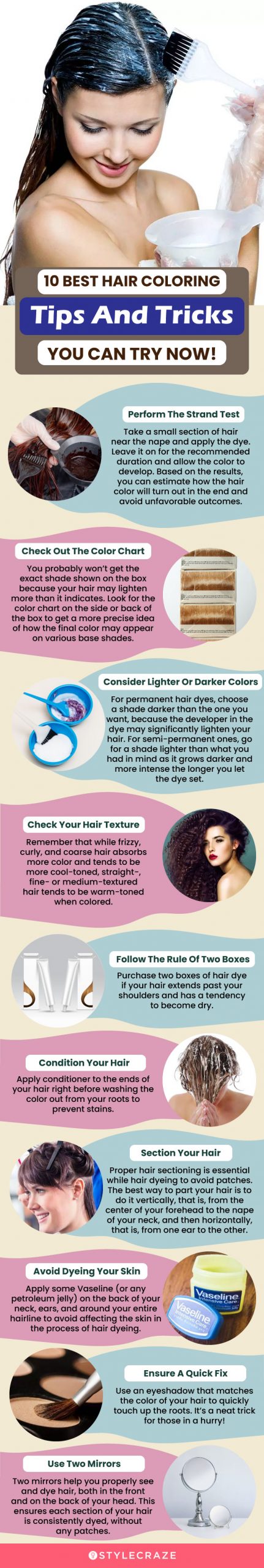 10 best hair coloring tips and tricks you can try now (infographic)