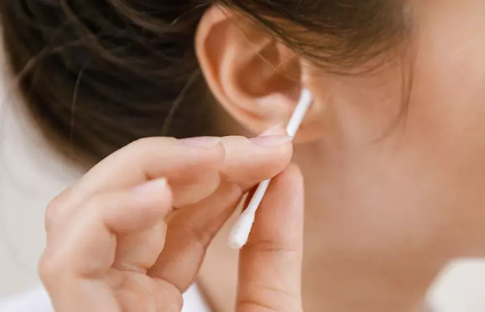 2. Frequent Use Of Cotton Swabs In Ears