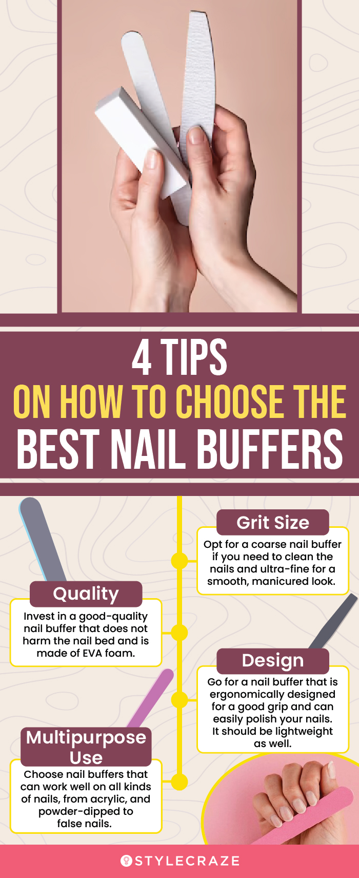 Tips On How To Choose The Best Nail Buffers (infographic)