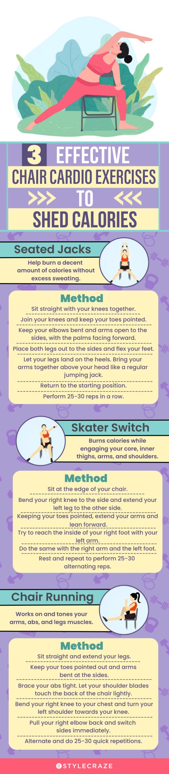 3 effective cardio exercises to shed calories (infographic)