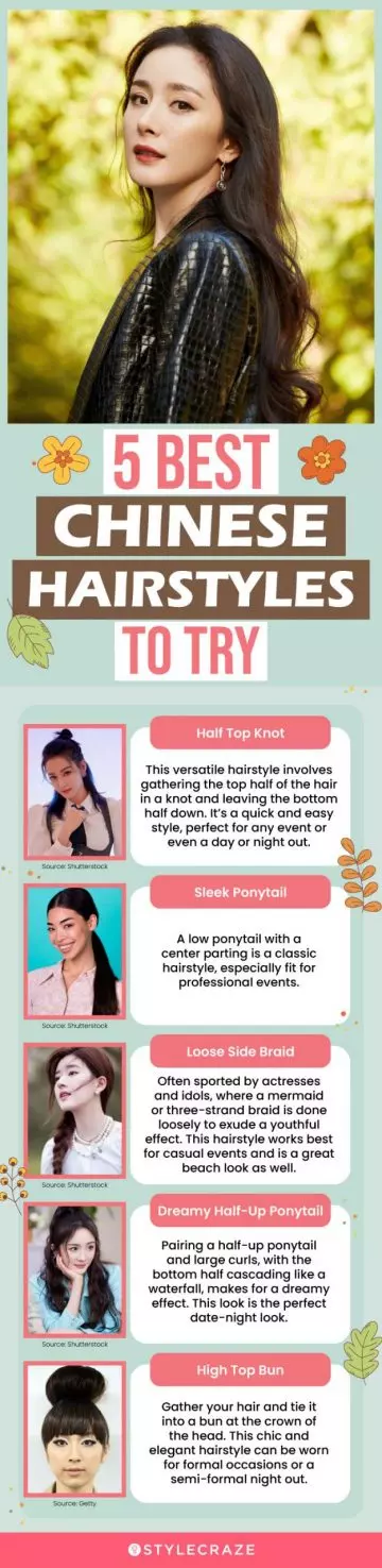 5 best chinese hairstyles to try (infographic)