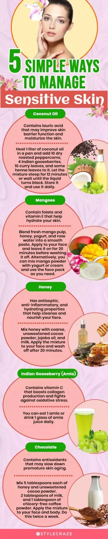 5 simple ways to manage sensitive skin (infographic)