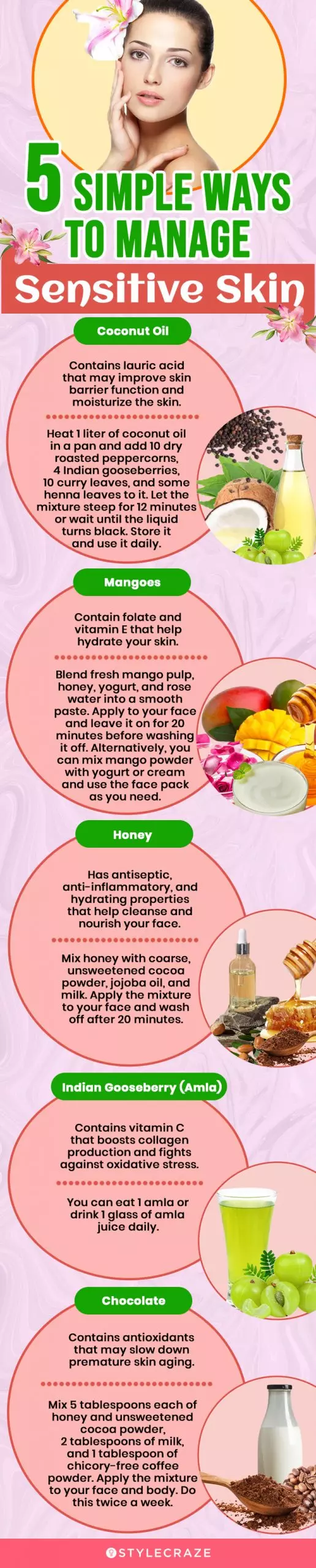 5 simple ways to manage sensitive skin (infographic)
