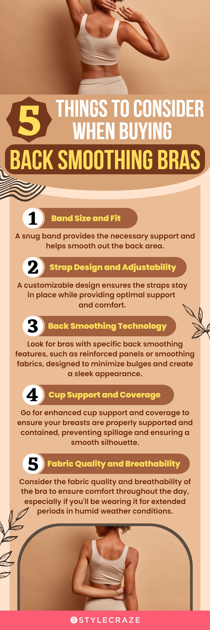 5 Things To Consider When Buying Back Smoothing Bras (infographic)
