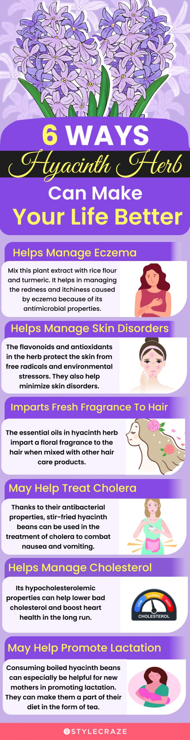 6 ways hyacinth herb can make your life better (infographic)