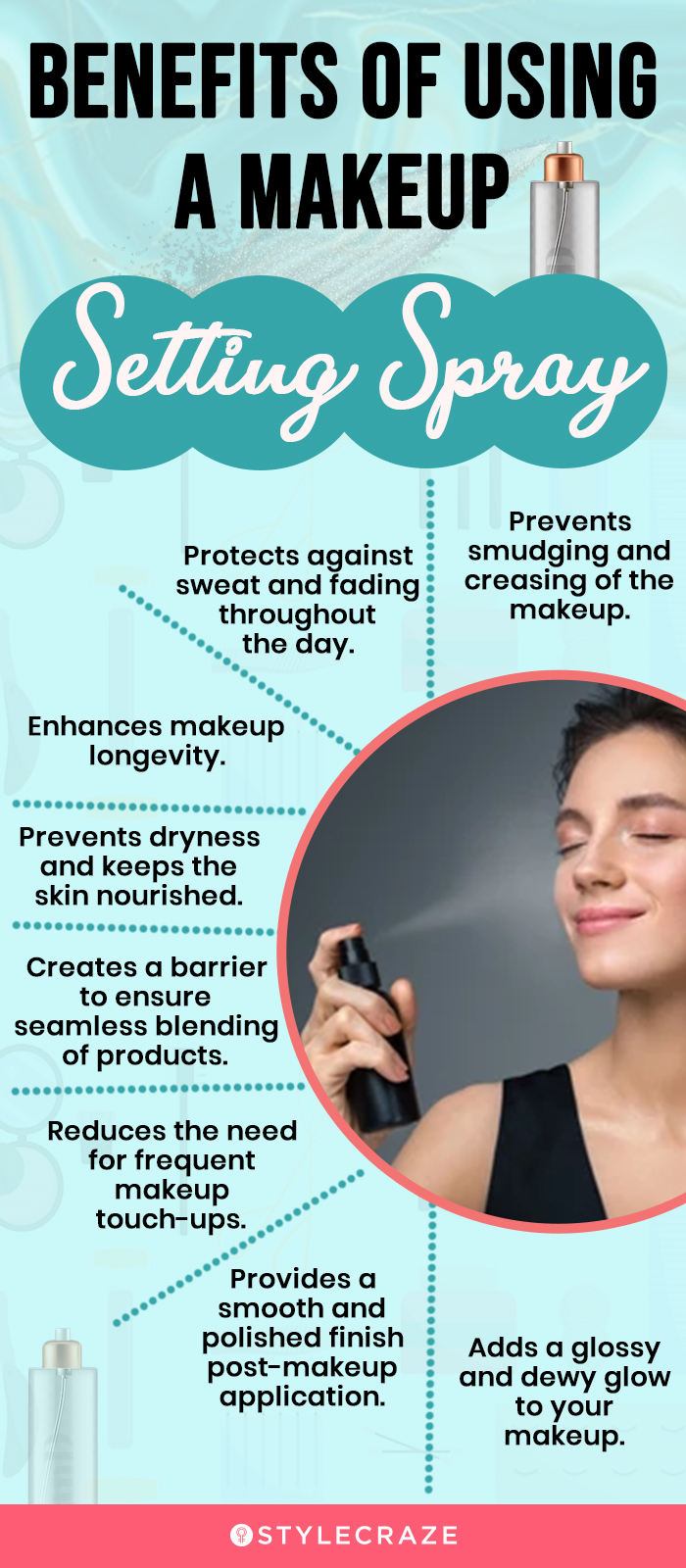 Benefits Of Using A Makeup Setting Spray (infographic)