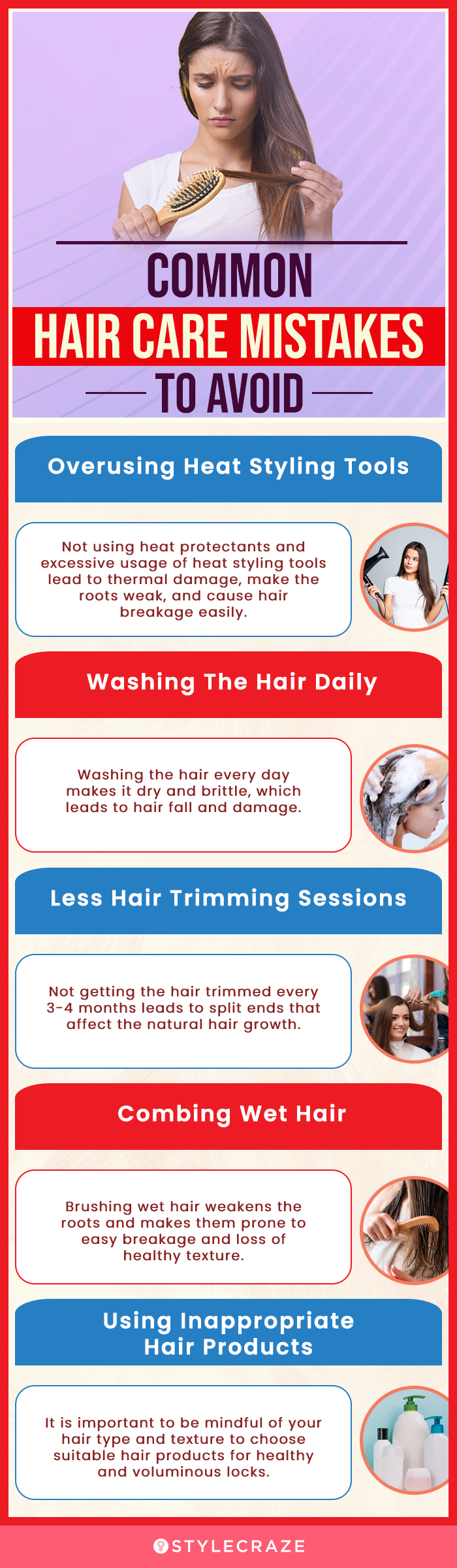 Common Hair Care Mistakes To Avoid (infographic)