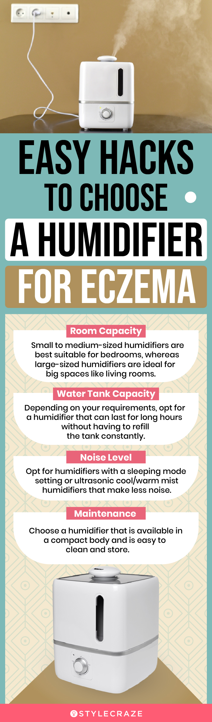 Hacks To Choose A Humidifier For Eczema (infographic)