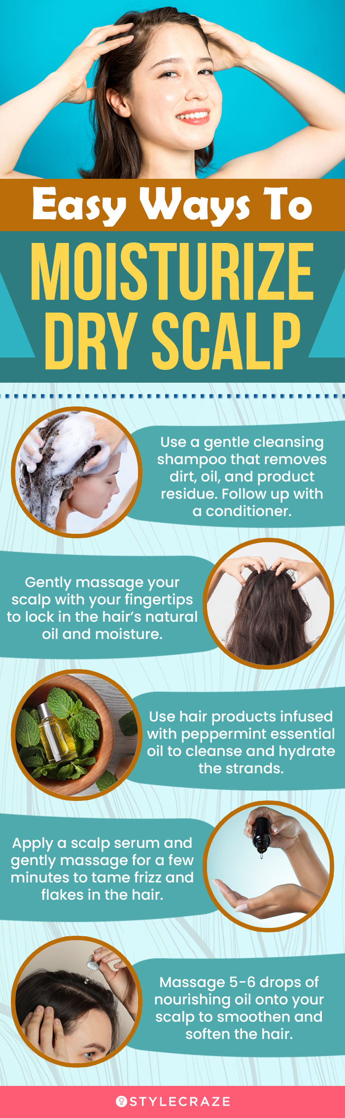 Easy Ways To Moisturize Dry Scalp (infographic)