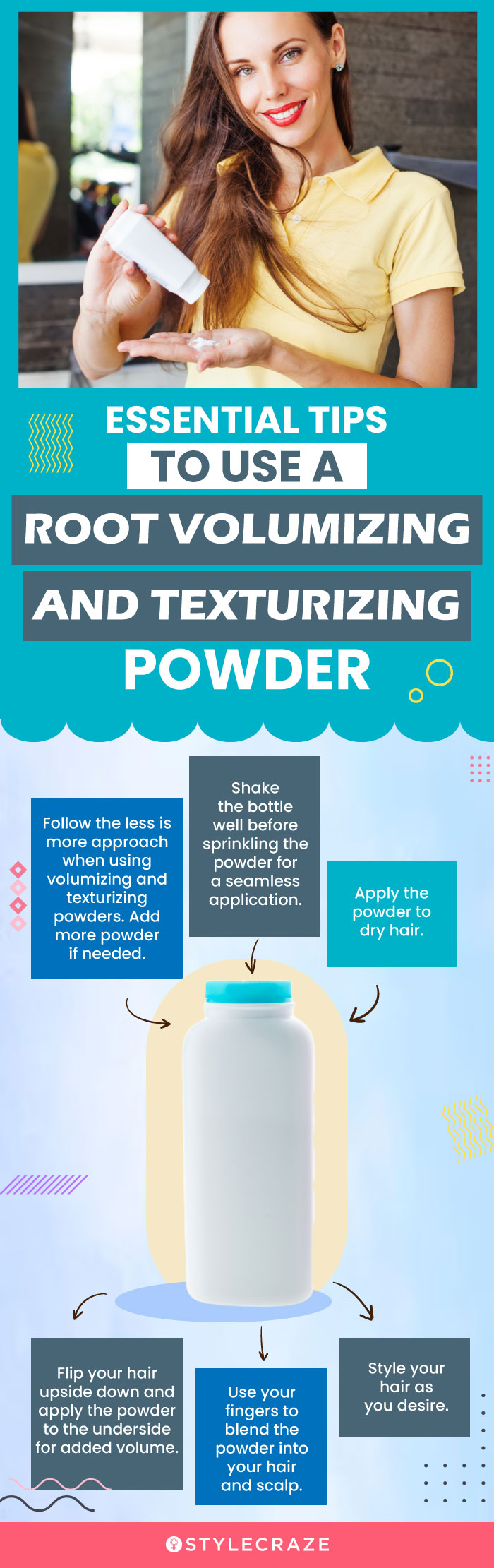 Essential Tips To Use A Root Volumizing And Texturizing Powder (infographic)