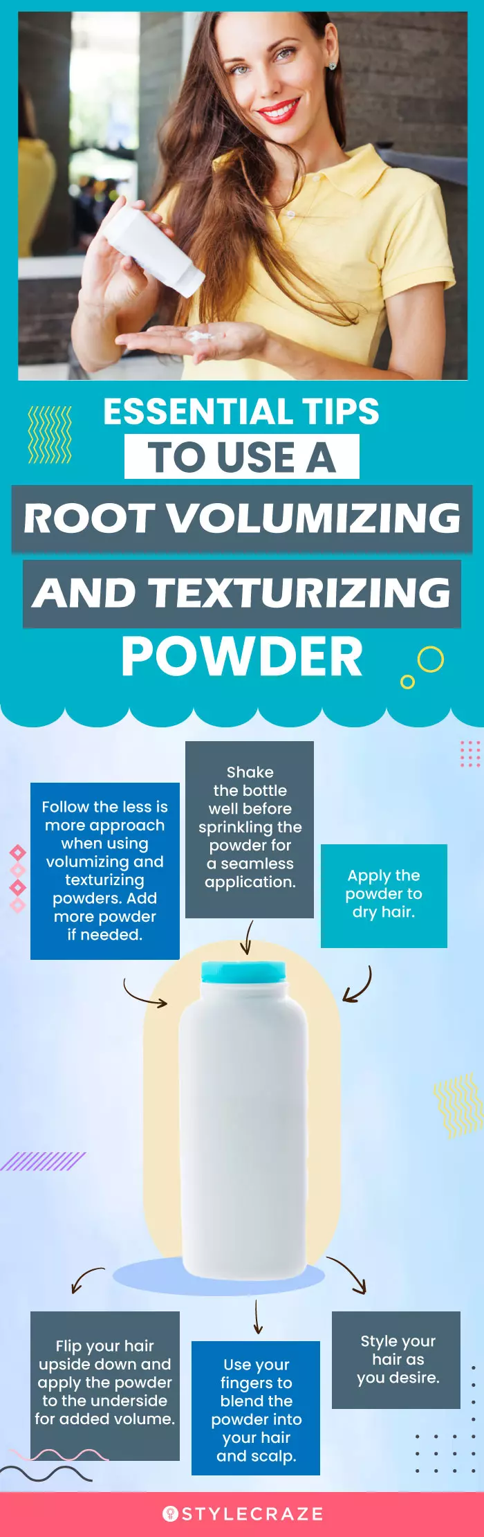 Essential Tips To Use A Root Volumizing And Texturizing Powder (infographic)
