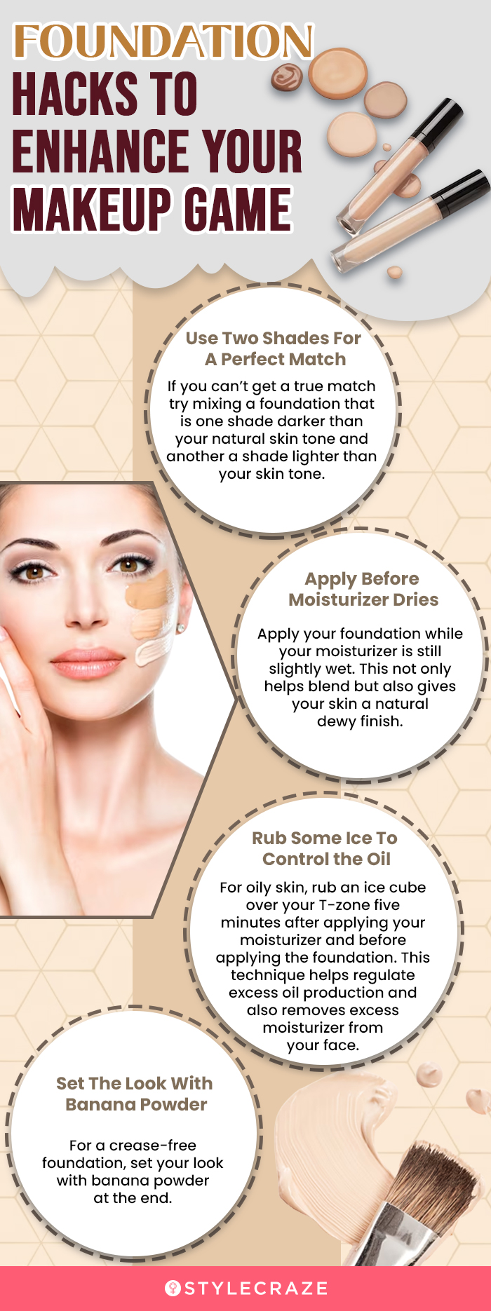Foundation Hacks To Enhance Your Makeup Game (infographic)