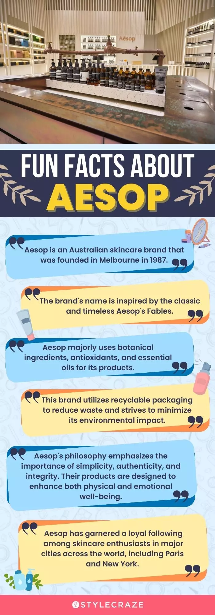 Fun-Facts About Aesop (infographic)