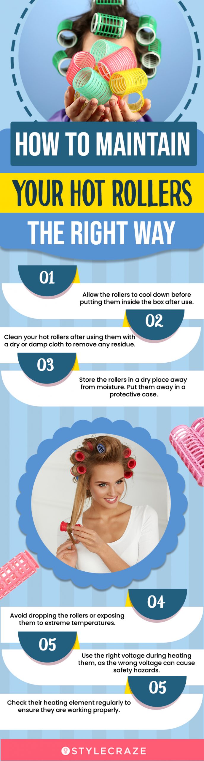 How To Maintain Your Hot Rollers The Right Way (infographic)