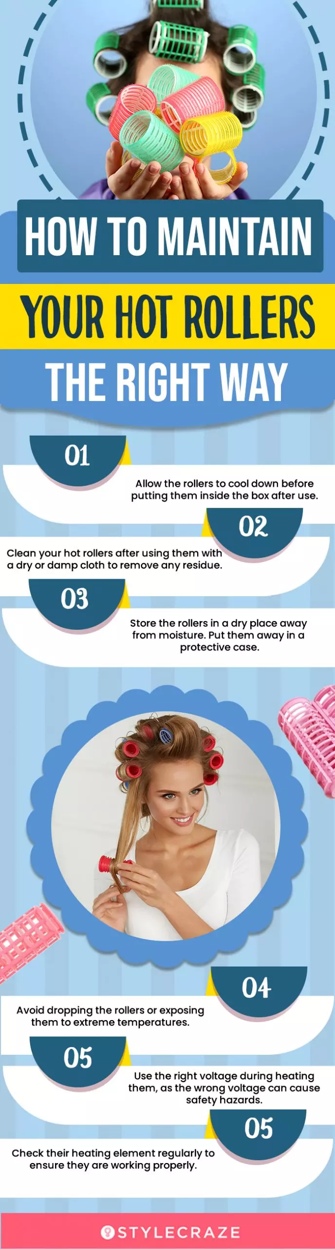 How To Maintain Your Hot Rollers The Right Way (infographic)