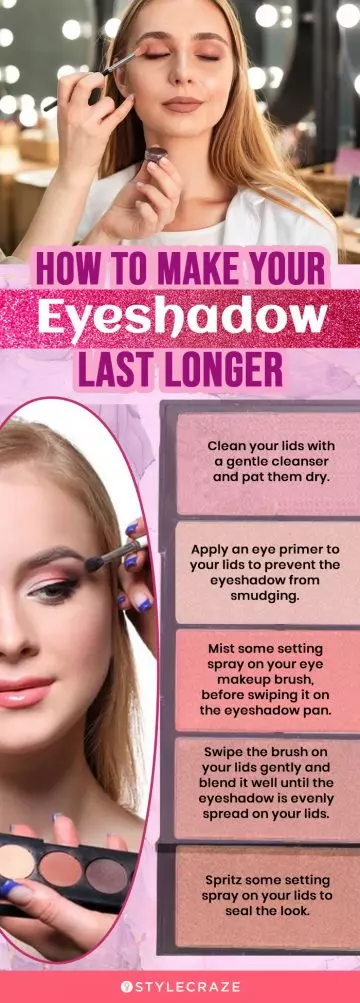 How To Make Your Eyeshadow Last Longer (infographic)