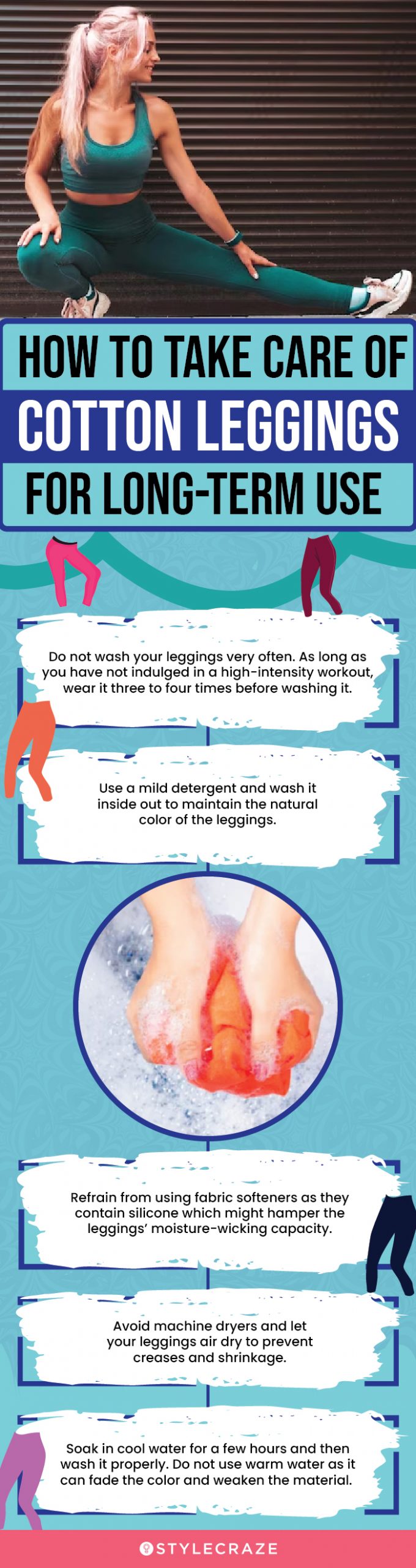 How To Take Care Of Cotton Leggings For Long-Term Use(infographic)