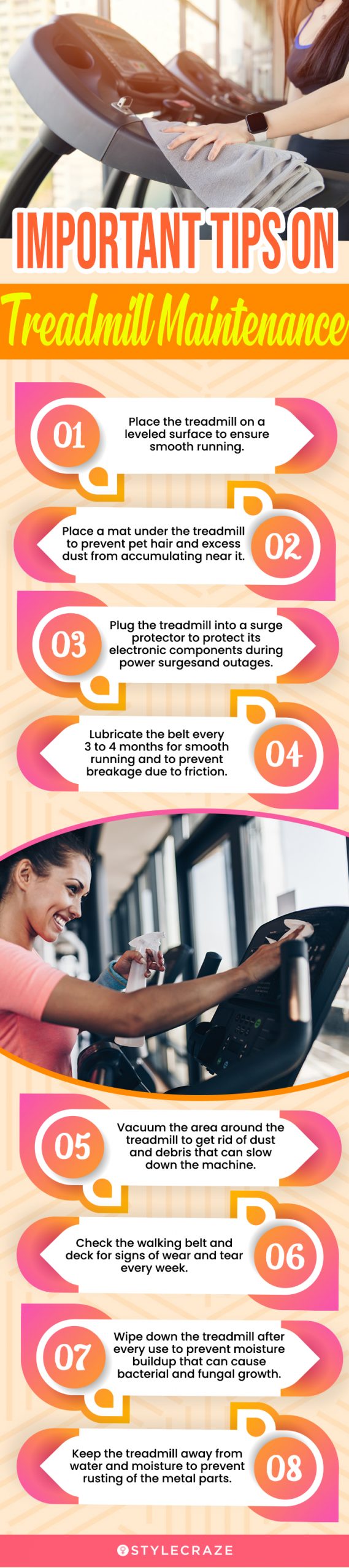 Important Tips On Treadmill Maintenance (infographic)