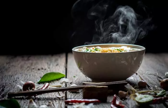 Leaving Hot Food To Cool Off