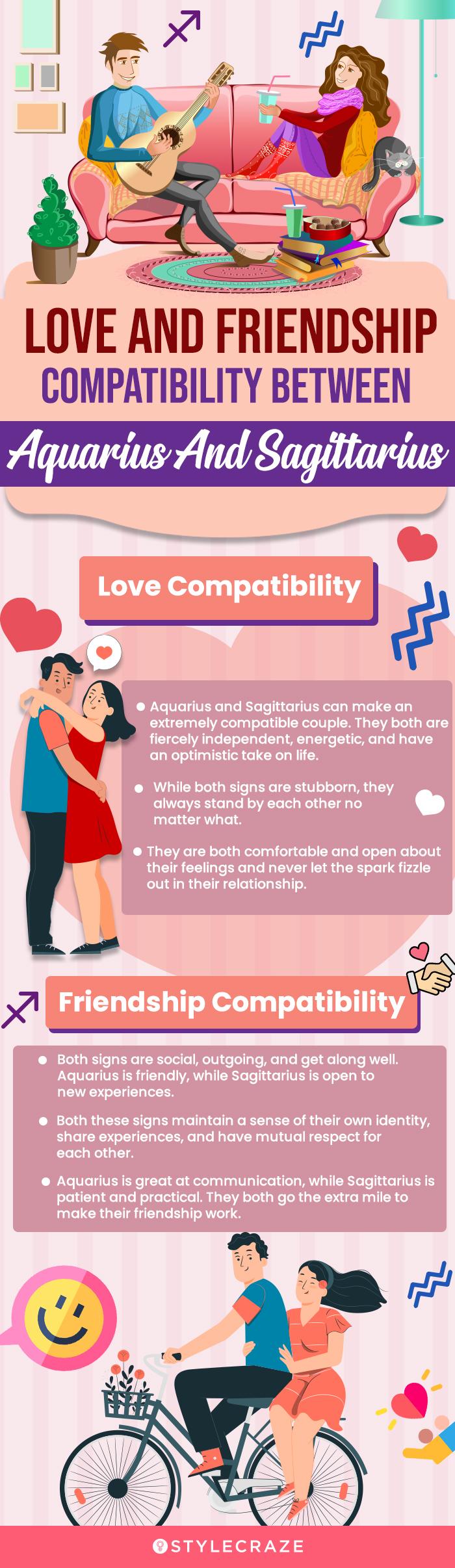 Aquarius And Sagittarius Compatibility In Friendship Love   Love And Friendship Compatibility Between Aquarius And SagittariusLove 