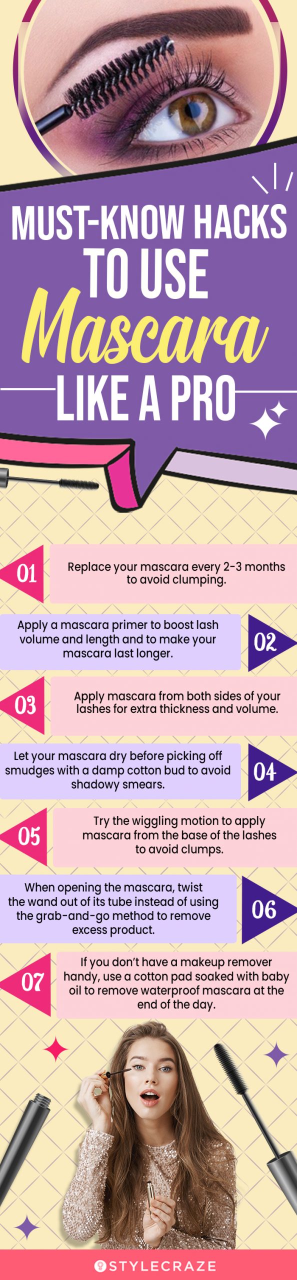 Must-Know Hacks To Use Mascara Like A Pro (infographic)