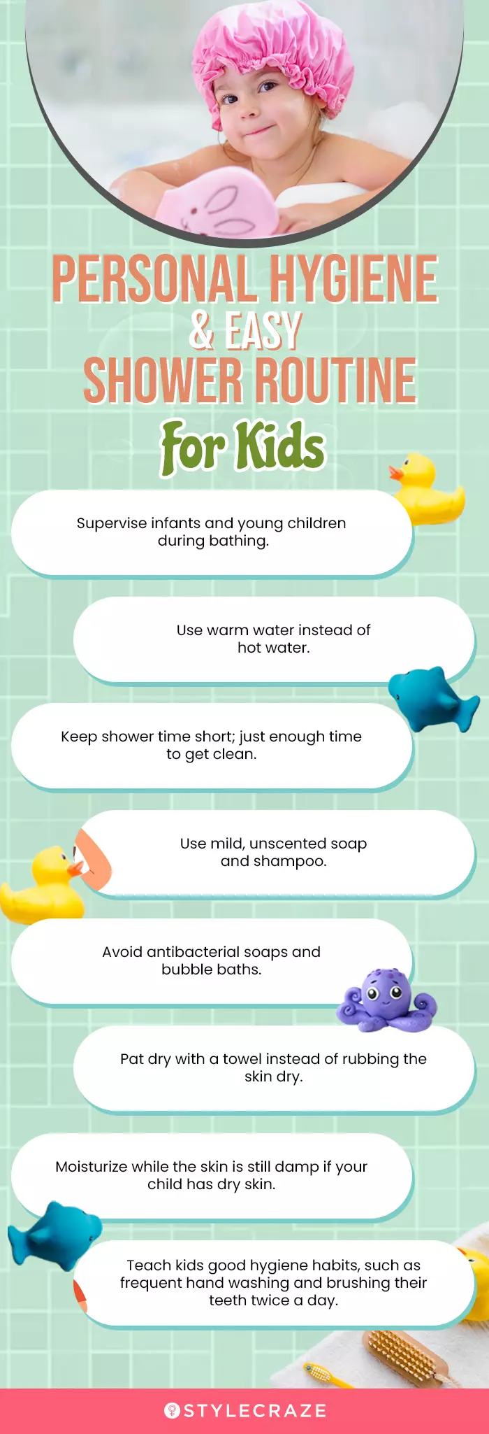Personal Hygiene & Easy Shower Routine For Kids