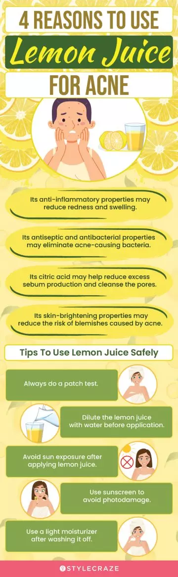 pointers for lemon juice application(infographic)