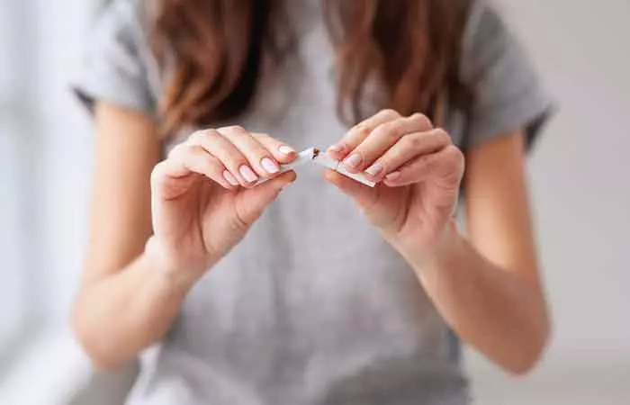 Quit smoking to avoid farting