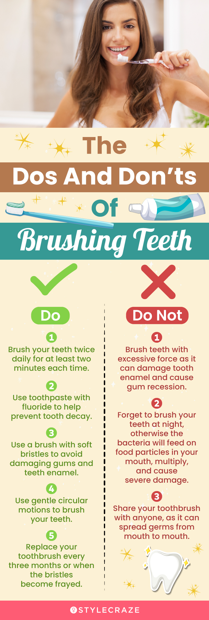 The Dos And Don’ts Of Brushing Teeth (infographic)