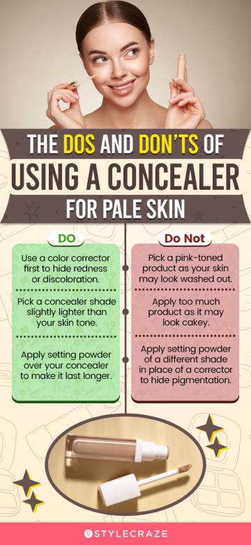 The Dos And Don’ts Of Using A Concealer For Pale Skin (infographic)