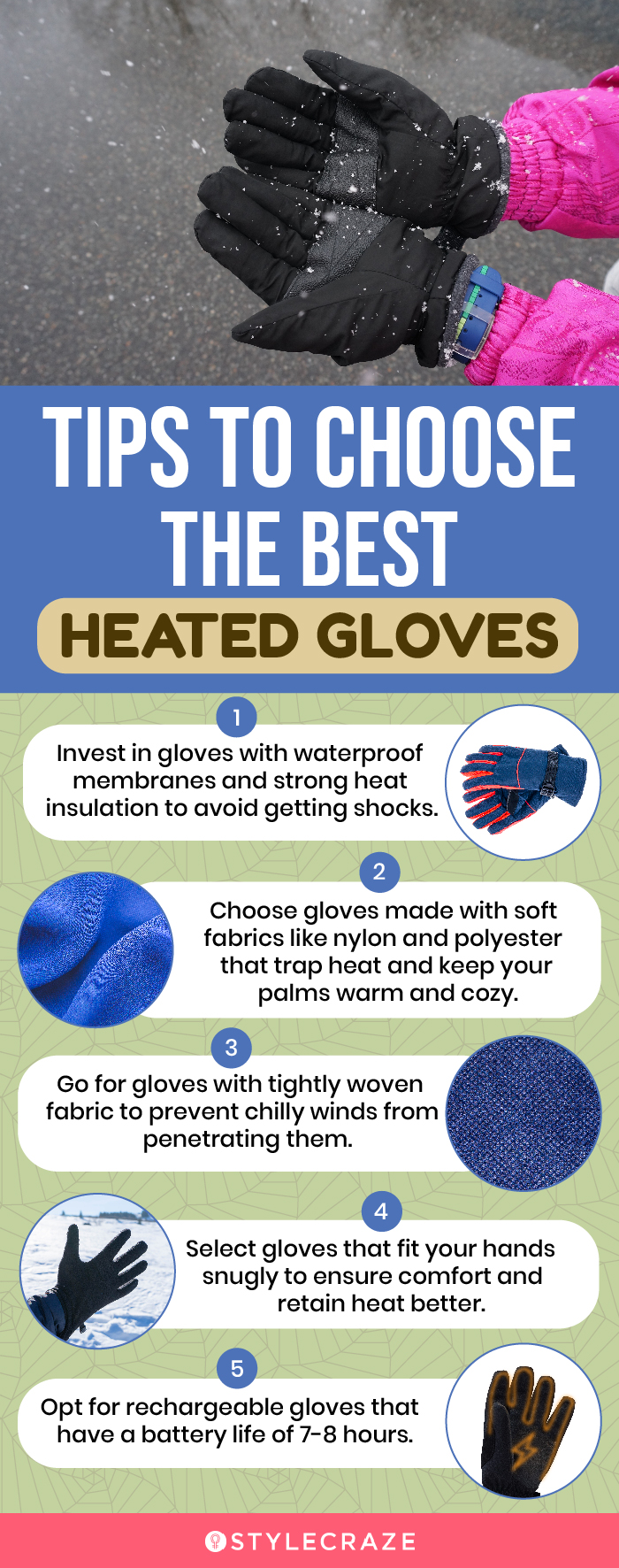 Tips To Choose The Best Heated Gloves (infographic)