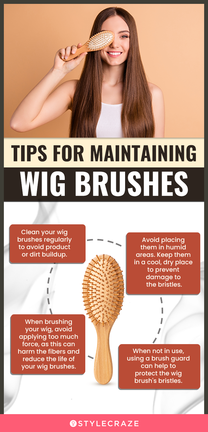 Tips For Maintaining Wig Brushes (infographic)