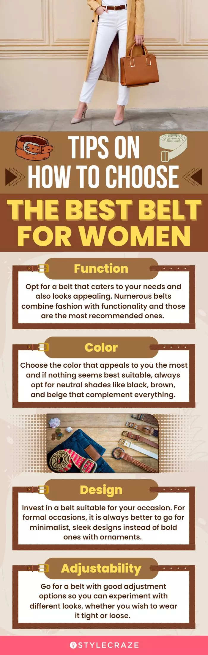 Tips On How To Choose The Best Belt For Women (infographic)