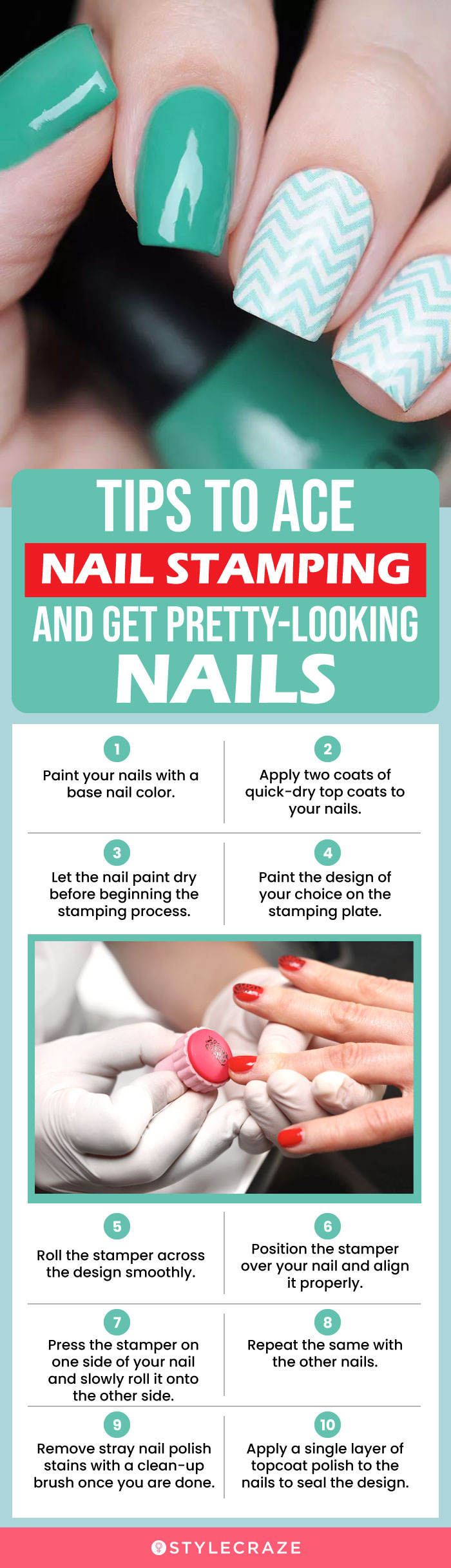 Tips To Ace Nail Stamping And Get Pretty-Looking Nails (infographic)