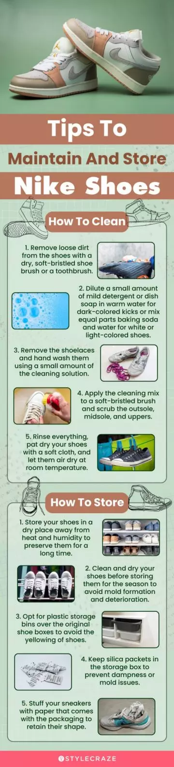 Tips To Maintain And Store Nike Shoes (infographic)