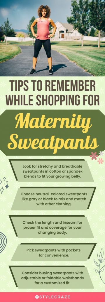 Tips To Remember While Shopping For Maternity Sweatpants (infographic)