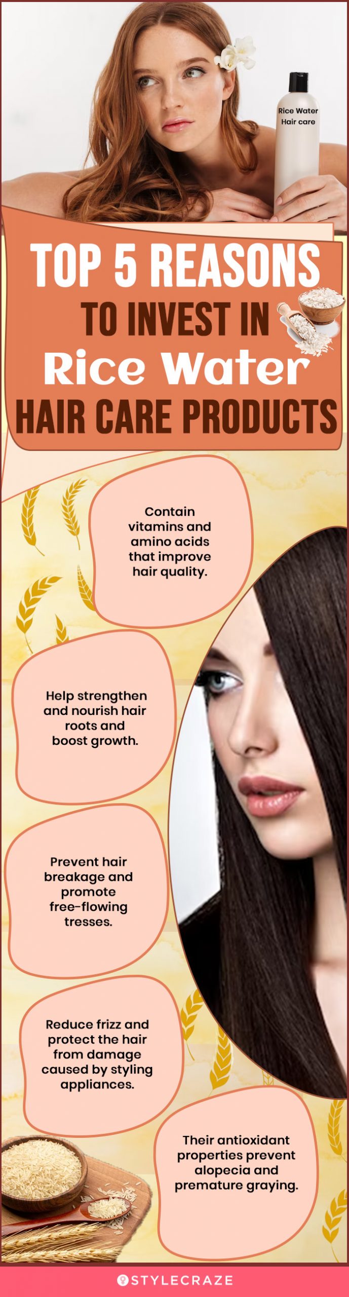 Top 5 Reasons To Invest In Rice Water Hair Care Products (infographic)